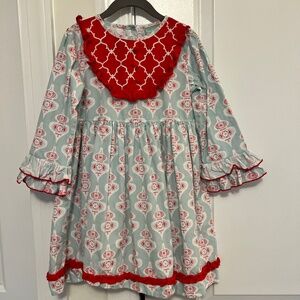 Sage and Lilly adorable blue and red dress! Size 6, EUC